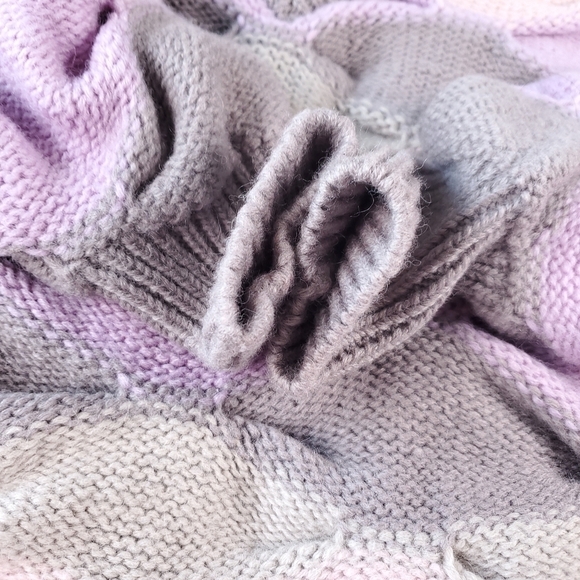 Heavyweight Vintage Wool Oversized Chunky Knit Pastel Sweater - Picture 8 of 16